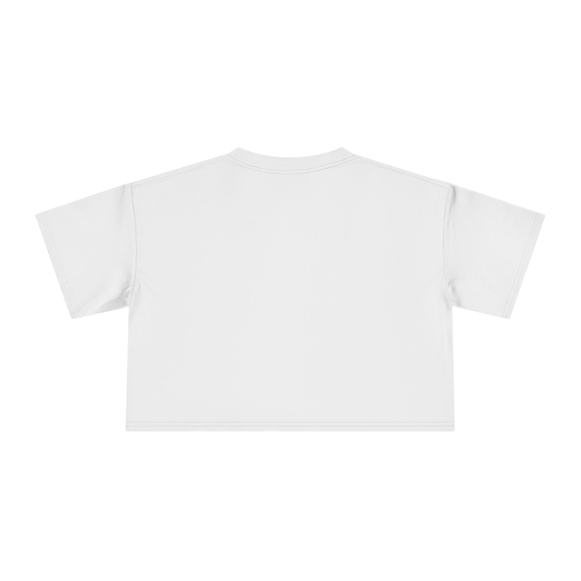 Progress Over Perfection white crop top back view women's casual apparel