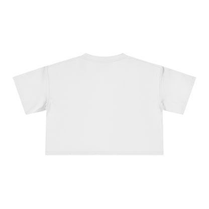 Progress Over Perfection white crop top back view women's casual apparel