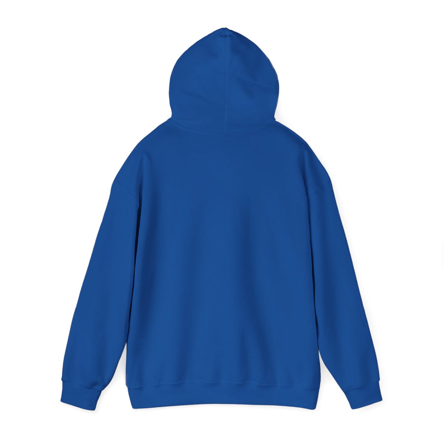 Blue hoodie on a white background