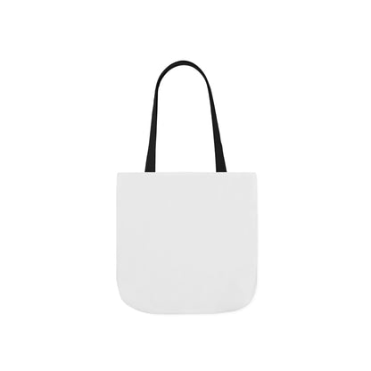 Reusable canvas tote bag Progress Over Perfection with black handles product view