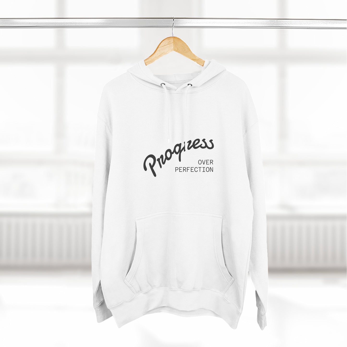 Progress Over Perfection Hoodie | Motivational Pullover Sweatshirt Unisex