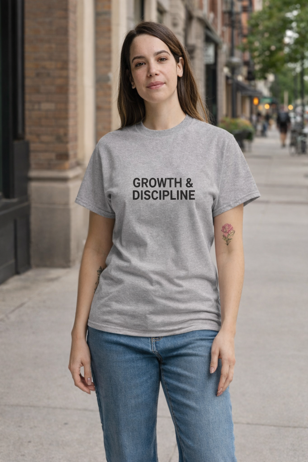 Growth & Discipline Mindset T-Shirt | Motivational Unisex Apparel