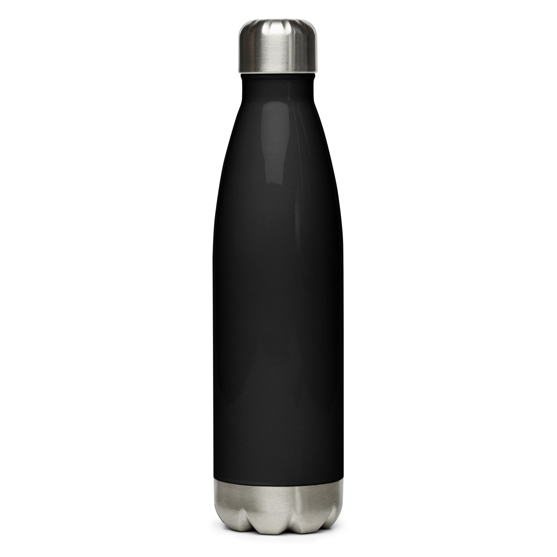 Progress Over Perfection water bottle detail view motivational design stainless steel