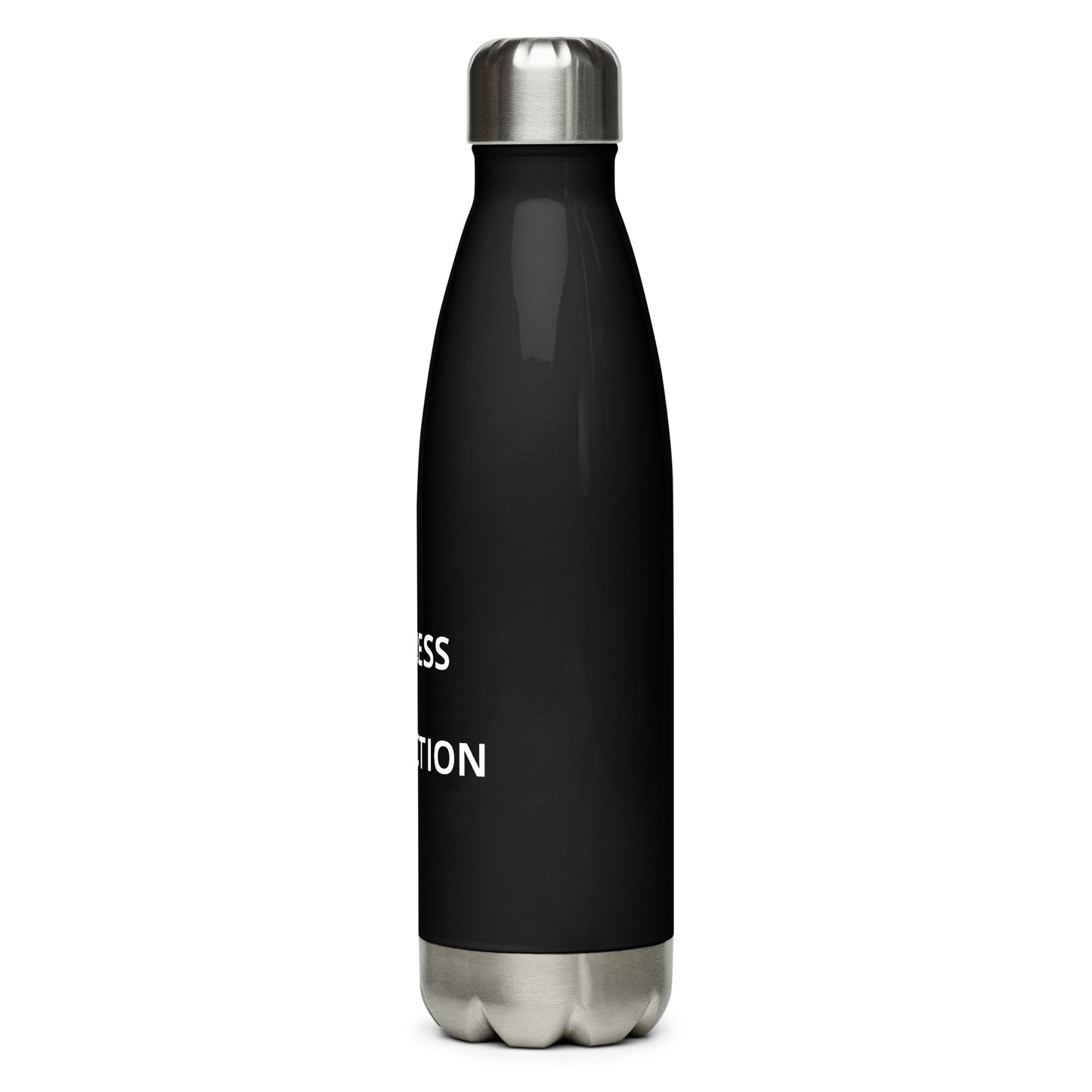 Progress Over Perfection water bottle back view 500ml insulated bottle
